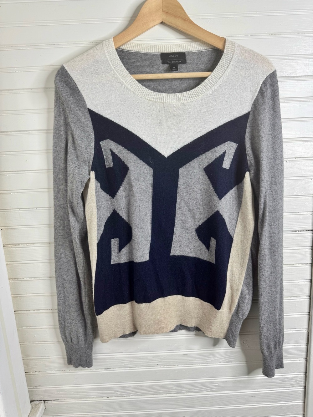 J. Crew Women's Crewneck Cashmere blend Sweater Sz M